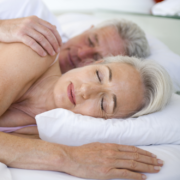 Older couple spooning and sleeping ~ MarriageHeat